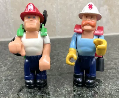 Buy Vintage Fisher-Price Husky Helper Firemen With Backpacks And Emergency Stretcher • 15.23£