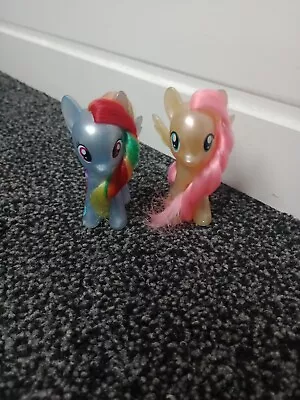 Buy Pearlescent Rainbow Dash & Flutter Shy My Little Pony Brushables • 10£