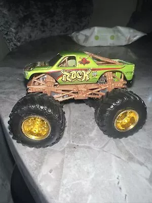 Buy The Rock Wwe Monster Truck 1:64 Hot Wheels Diecast Green • 12.99£