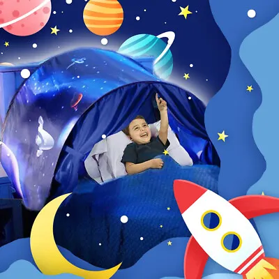 Buy Dream Tents Kids Play House Space Foldable Pop Up Bed Tent Indoor Christmas Gift • 13.49£