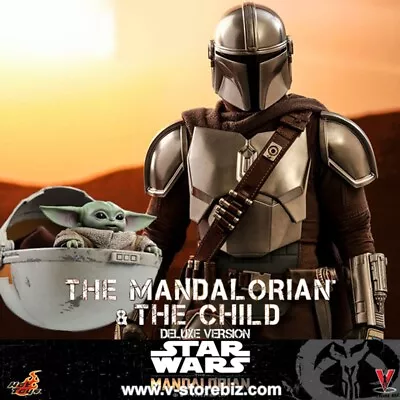 Buy Hot Toys STAR WARS The Mandalorian And The Child Deluxe 1:6 30cm TMS015 • 368.95£
