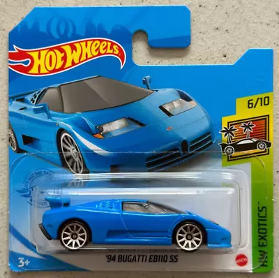 Buy 2021 Hot Wheels 94 BUGATTI EB110 SS HW Turbo With Protector Veyron Chiron • 10.15£