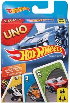 Buy Mattel Games UNO Hot Wheels Graphics Card Game 2-10 Players BGG53 • 8.49£