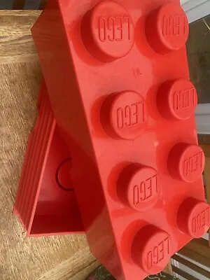 Buy Room Copenhagen Storage Brick LEGO With 8 Knobs Red • 22.99£