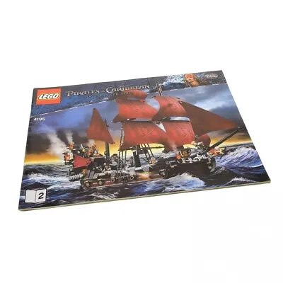 Buy 1x LEGO Building Instruction A4 Booklet 2 Pirates Caribbean Queen Anne 4195 • 29.99£