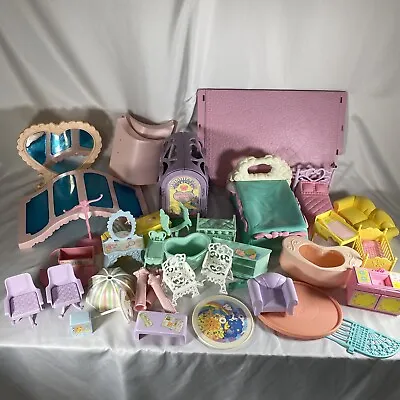 Buy G1 Vintage My Little Pony LOT Furniture Accessories Play Set Toys Bed Kitchen • 94.62£