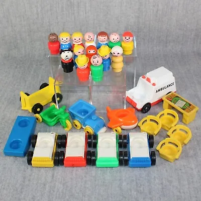 Buy FISHER PRICE Little People Vintage Figures Vehicles Accessory 1970s Toy Lot 2 • 41.06£
