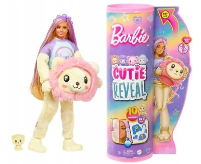 Buy Mattel Barbie Cutie Reveal Barbie Lion Doll + Animal HKR06 • 60.48£