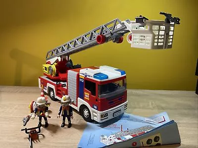 Buy Playmobil Fire Engine With Ladder, Lights And Accessories 4820 Preowned • 30£