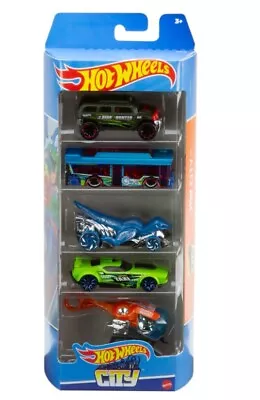 Buy Hot Wheels Set Of 5 Toy Cars, Extreme Race Assorted Styles, Toy Vehicles In 1:64 • 7.79£