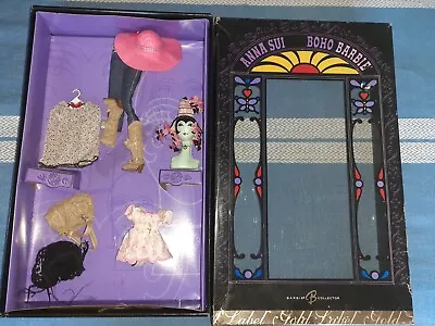 Buy Anna Sui Boho Barbie Full Outfit W/ Box (2005) Mattel J8514 • 148.97£