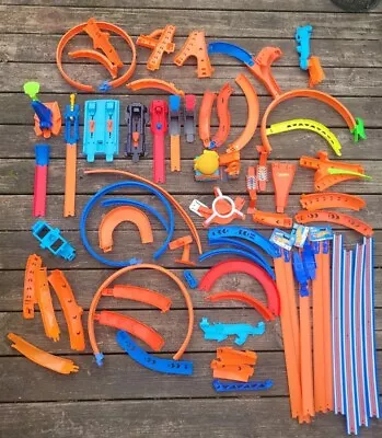 Buy Hot Wheels Lot Miscellaneous Track Parts Huge Lot Aprox 8 Lbs Some Brand New • 36.10£