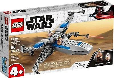 Buy Lego 75297 Resistance X-Wing 60 Pieces Age 4+ Years NEW SEALED & RETIRED • 19.99£