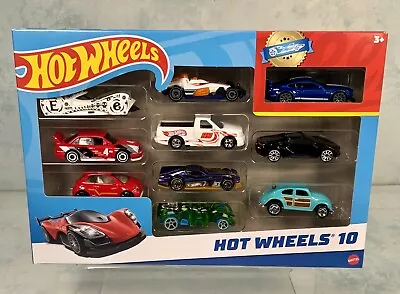 Buy Hot Wheels 10-Car Gift Pack Of 1:64 Scale Vehicles​ (As Pictured) #R New Sealed • 14.95£