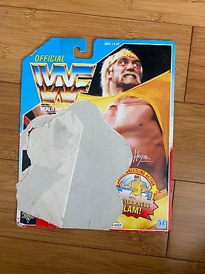 Buy Wwe Hulk Hogan Hasbro Wrestling Action Figure Backing Card Wwf Series 1 • 8.99£