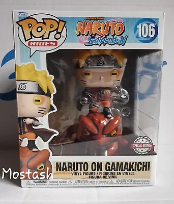Buy Funko Pop Naruto Shippuden Naruto Sage Mode On Gamakichi #106 - Genuine • 49.99£