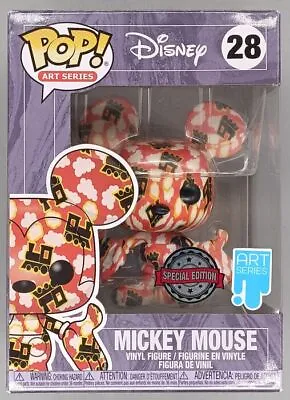 Buy #28 Mickey Mouse (Train) Art Series Disney Damaged Box Funko POP With Protector • 11.99£