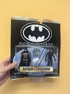 Buy Batman Returns Movie Collection Batman + Catwoman Action Figures Kenner DC... • 45£