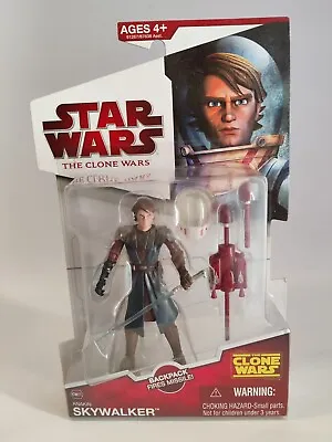 Buy Star Wars Anakin Skywalker Cw21 Clone Wars General Jedi Space Action Figure New • 24.95£
