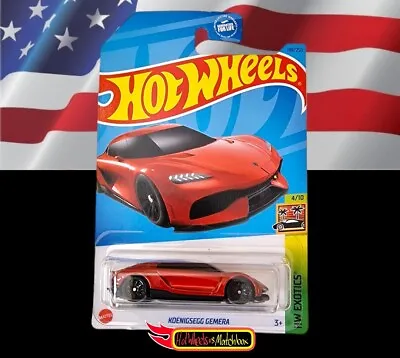 Buy Hot Wheels KOENIGSEGG GEMERA HW EXOTICS US CARD 2023 Q CASE • 2.99£