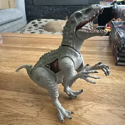 Buy Jurassic World JW Indominus Rex Battle Wound Toy Hasbro Chomping Dinosaur 2015 • 10£