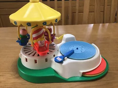 Buy Fisher Price Vintage Change A Tune Carousel With 3 Records And People • 14.99£