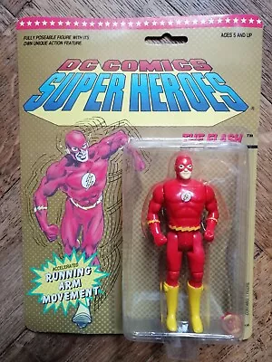 Buy THE FLASH With Running Arm Moves DC SUPER HEROES Action Figure, ToyBiz 1990, MOC • 29.99£