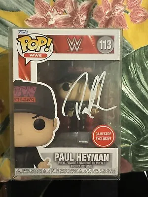 Buy Paul Heyman Signed And Inscribed Funko Pop WWE • 130£
