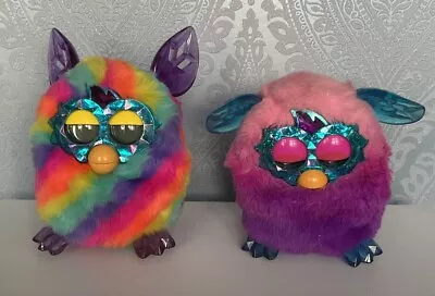Buy 2 X Hasbro Furby Boom’s Interactive Electronic Toy Pets. Rainbow & Purple/pink. • 2.75£