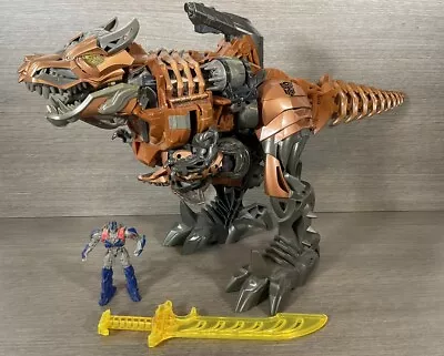 Buy Transformers 20  Deluxe T-Rex Dinosaur Autobot Grimlock Sound & Sword & Figure • 29.99£
