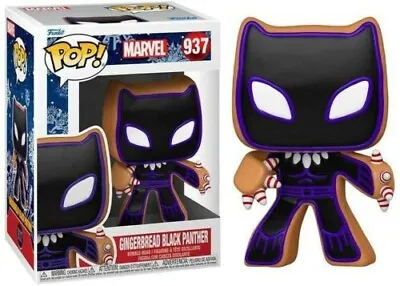 Buy Marvel Gingerbread BLACK PANTHER 937 Holiday Funko Pop - 100% BRAND NEW • 11.99£