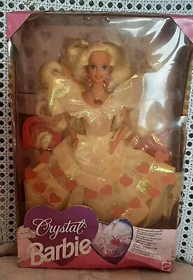 Buy 1992 Barbie Crystal Mattel Box Doll Vintage 90's Unplayed With • 82.77£