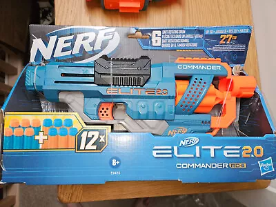 Buy NERF Elite 2.0 Commander RD-6 Blaster Gun With FREE Scope • 1.99£