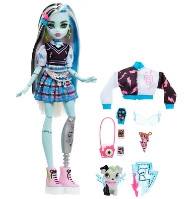 Buy Monster High - Frankie Stein Doll With Monster Pet - Watzie And Accessories • 27.85£