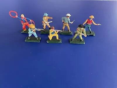 Buy Britains Deetail / Others Cowboys 1/32 Scale X 7 • 9.99£