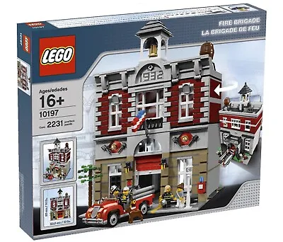 Buy New Sealed Lego Modular Buildings Fire Brigade 10197 Xlnt Cheapest  • 519.99£