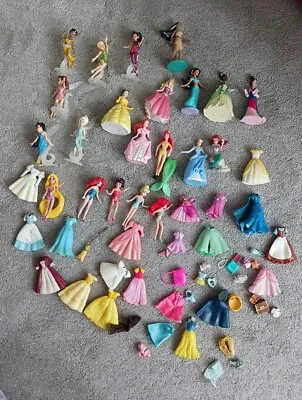Buy Huge Disney Princess Dolls Dress Over 20 Figure Rolling Bundle Accessories  • 30£