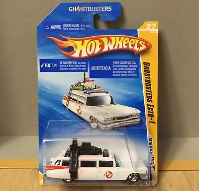 Buy 2009 NEW Hot Wheels Ghostbusters Ecto-1  Long Card  1:64 Rare Paint Error! • 32£