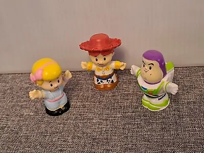 Buy Disney Fisher Price Toy Story 4 Little People Figures Buzz, Bo Peep & Jessie Vgc • 7.50£