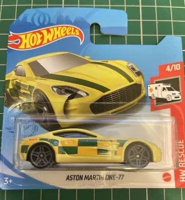 Buy Hot Wheels Aston Martin One 77 Yellow HW Exotics Number 215 New And Unopened • 19.99£