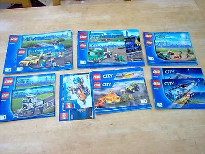 Buy Lego CITY Instruction Manuals Bundle 60044 60050 60052 60122 60008 60046 NO LEGO • 11.99£