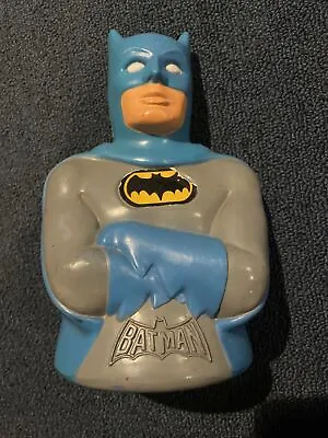 Buy 1974 Mego Batman 8  Plastic Coin Bank No Stopper DC Comics NPP RARE Vtg Toy Bust • 71.03£