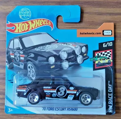 Buy Hot Wheels '70 Ford Escort RS1600 Race Day 6/10 Short Card 1.64 Rally Car  • 5.50£