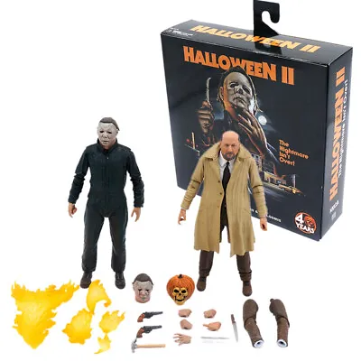 Buy NECA Halloween II Ultimate MICHAEL MYERS & DR. LOOMIS 7'' PVC Action Figure Toys • 99£