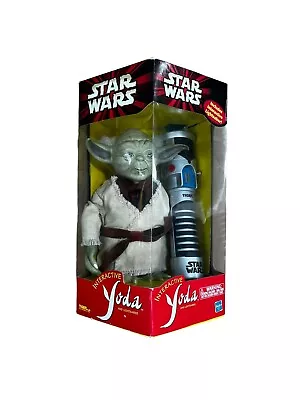 Buy HASBRO TIGER STAR WARS Yoda Interactive Figure And Lightsaber Unused In Box • 49.95£