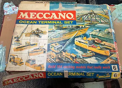 Buy 1960'S ORIGINAL Meccano Set Ocean Terminal Set 6 Possible Builds • 99.99£
