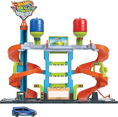 Buy Hot Wheels Colour Shifters City Mega Tower Car Wash Ages 4+ New Toy Play Water • 84.81£