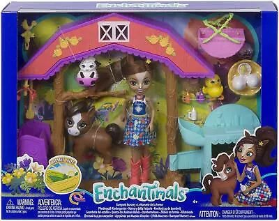Buy Enchantimals Barnyard Nursery PLAYSET With HAYDIE Horse Doll GJX23 • 14.99£