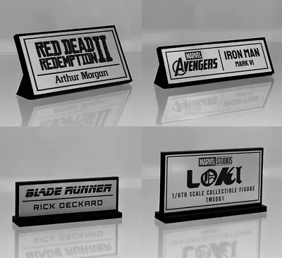 Buy Custom 1/6th Scale Figure Name Plate Free Standing Plaque Hot Toys Sideshow • 8.99£