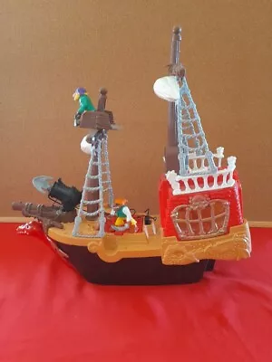 Buy Vintage Fisher Price Adventures Pirate Ship With Dragon Head Boat • 5£